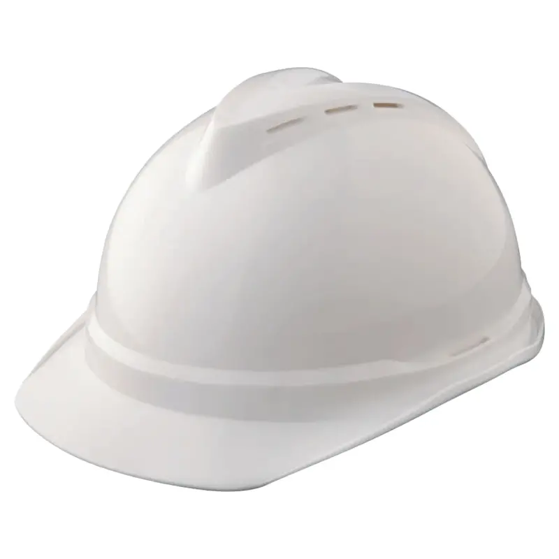 MSA Vented Hard Hat with Fas-Trac Suspension (Slotted) – Model 10034018