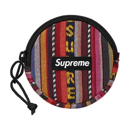 Multicolor Woven Stripe Coin Pouch – Supreme