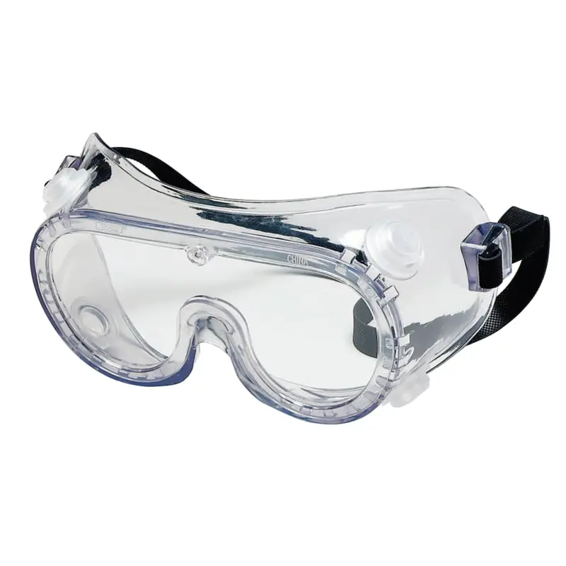 Nasco Chemical-Resistant Indirect-Vent Clear Goggles with PVC Frame – 2230R