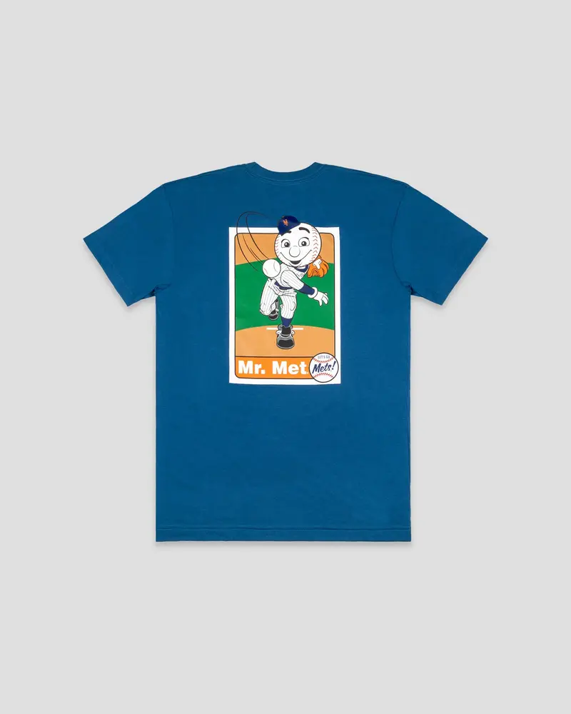 New York Mets Youth Mascot Baseball Card Tee