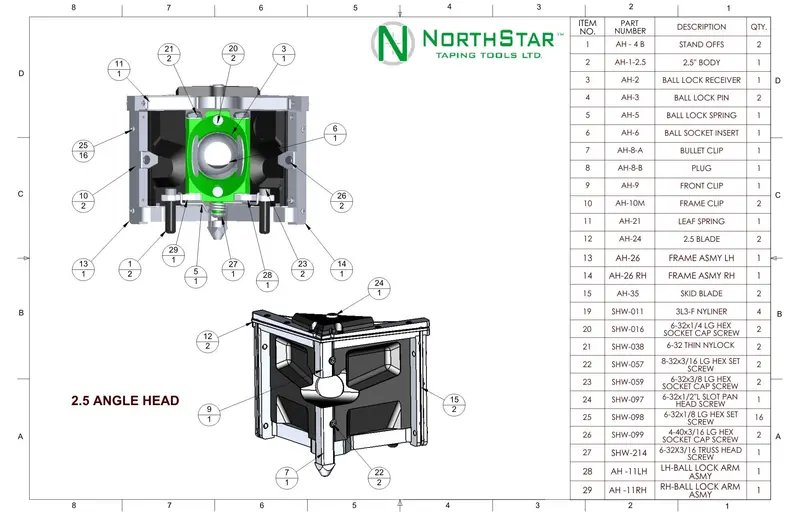 Northstar Angle Head Drywall Tool Replacement Parts