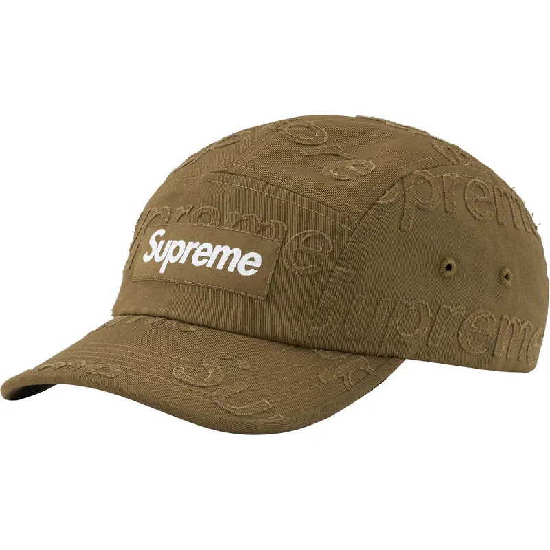 Olive Supreme Laser-Cut Twill Camp Cap