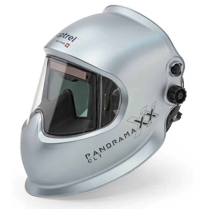Optrel Panoramaxx Auto-Darkening Helmet with Crystal Lens Tech – Silver Finish (1010.201)