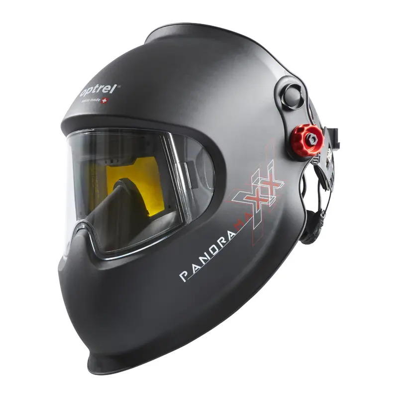 Optrel Panoramaxx L Passive Laser Welding Helmet for Low-Heat Applications – Black, Model 1010.300