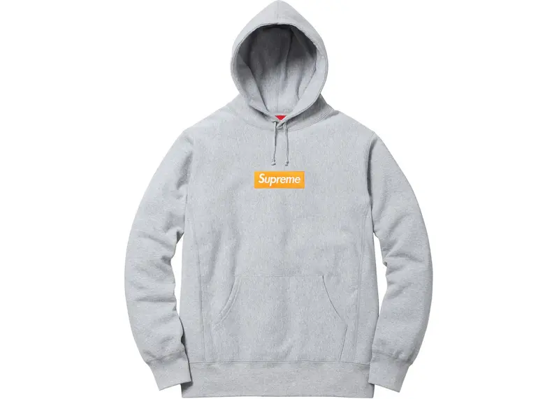 Oversized Box Logo Hoodie in Heather Navy – Supreme Streetwear Staple