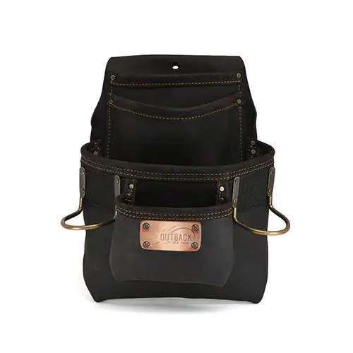 OX Pro 4-Pocket Tool Pouch with Dual Hammer Loops