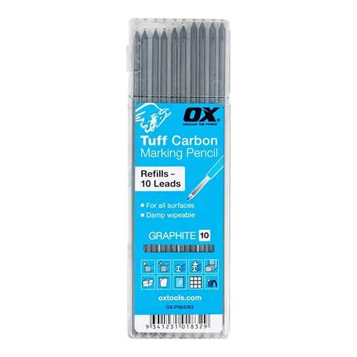 OX Pro Graphite Tuff Carbon Pencil Refills – 10-Pack