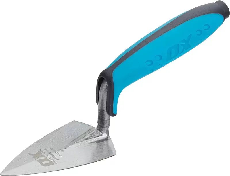Ox Pro Philadelphia-Style Pointing Trowel with Ergonomic Design