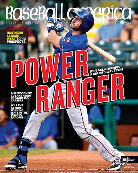 Power Ranger Joey Gallow Swings a Bat as Big as Texas (January 2016)