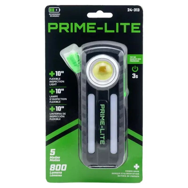 Prime-Lite COB LED Rechargeable Work Light – Retail Carded