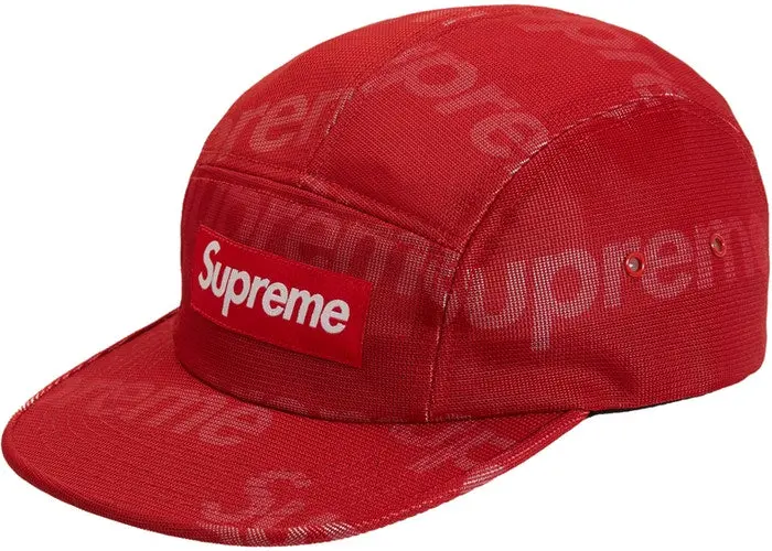Red Lenticular Logo Camp Cap – Shimmer Effect