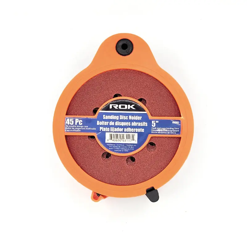 ROK 45-Piece Sanding Disc Holder System for 5-Inch Backups