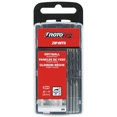 RotoZip GP8 1/8-Inch Drywall Cutting Bit with Guidepoint Technology – 8-Pack