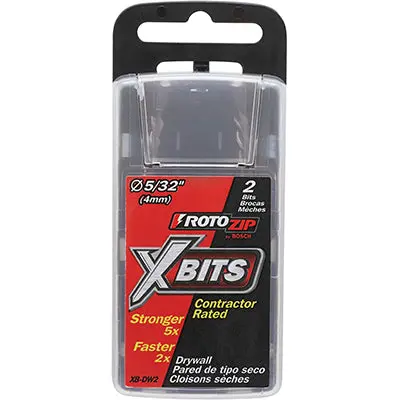 RotoZip XB-DW2 Drywall Bit Set – 5/32″ Diameter, 2-Pack for Quick Drywall Modifications