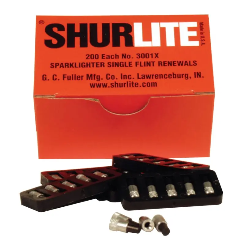 Shurlite 3001X Replacement Flints – 200-Count Bulk Pack (Part #3001X)