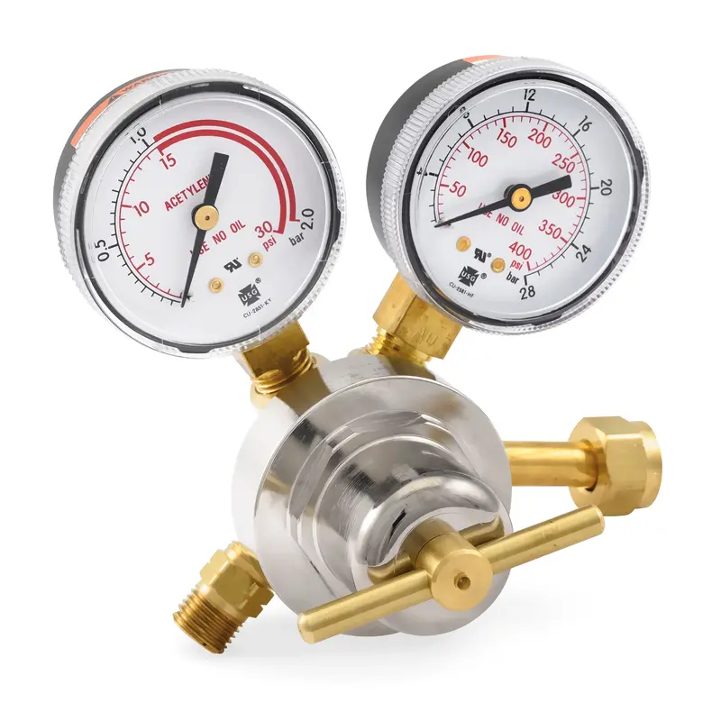 Smith Medium-Duty Acetylene Regulator, 0–15 PSIG – Model 30-15-200