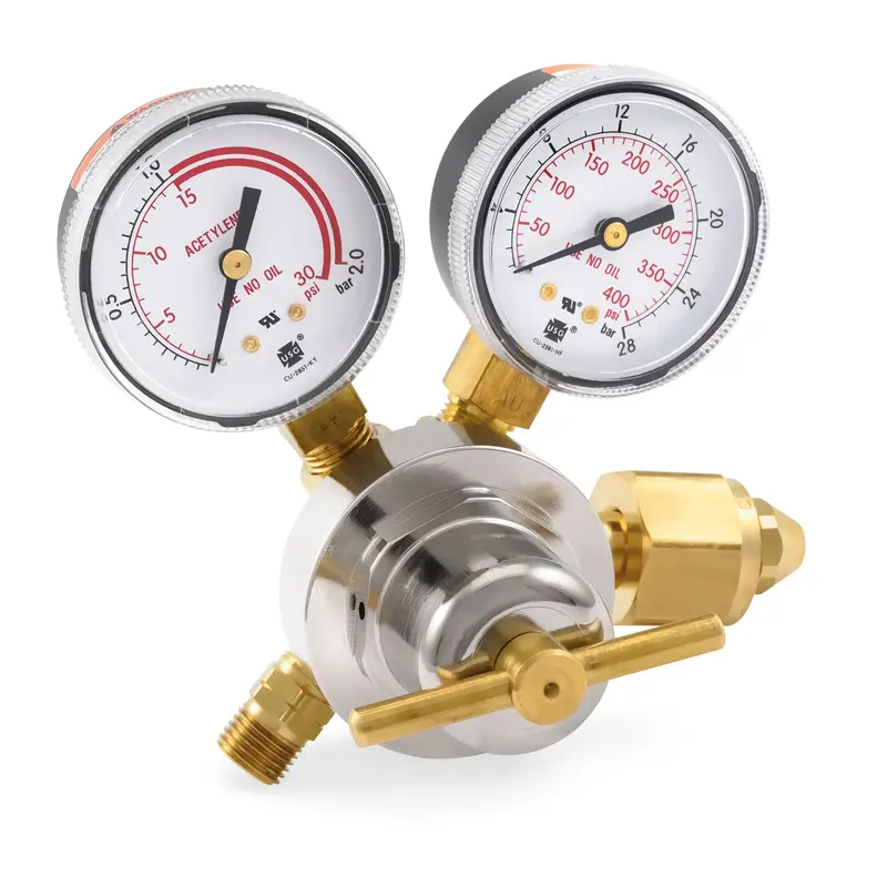 Smith Medium-Duty Acetylene Regulator, 0–15 PSIG – Model 30-15-300