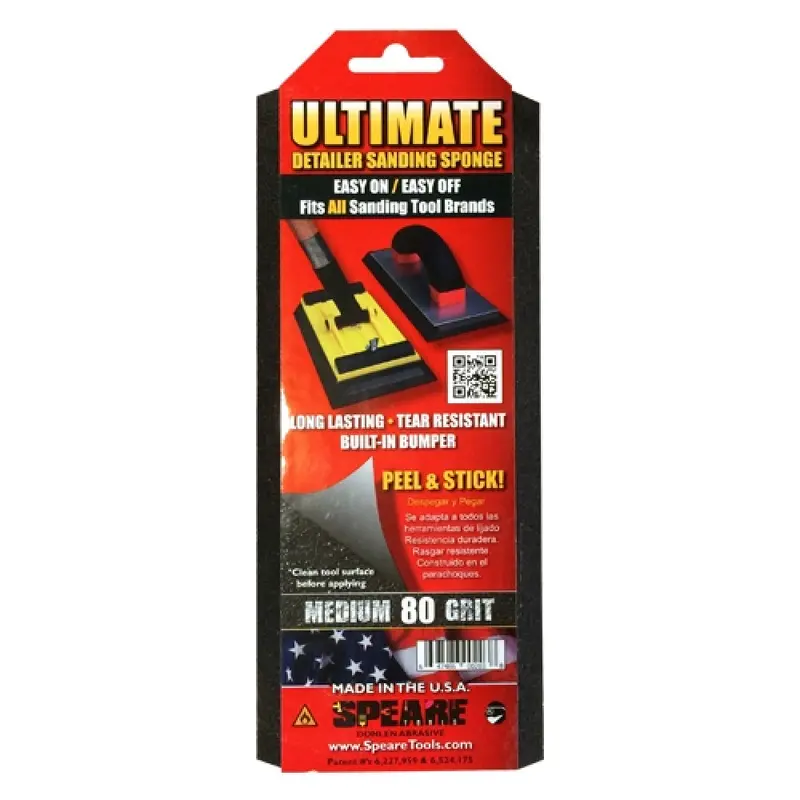 Speare Peel-and-Stick Detailer Sanding Sponge for Fine Surface Prep