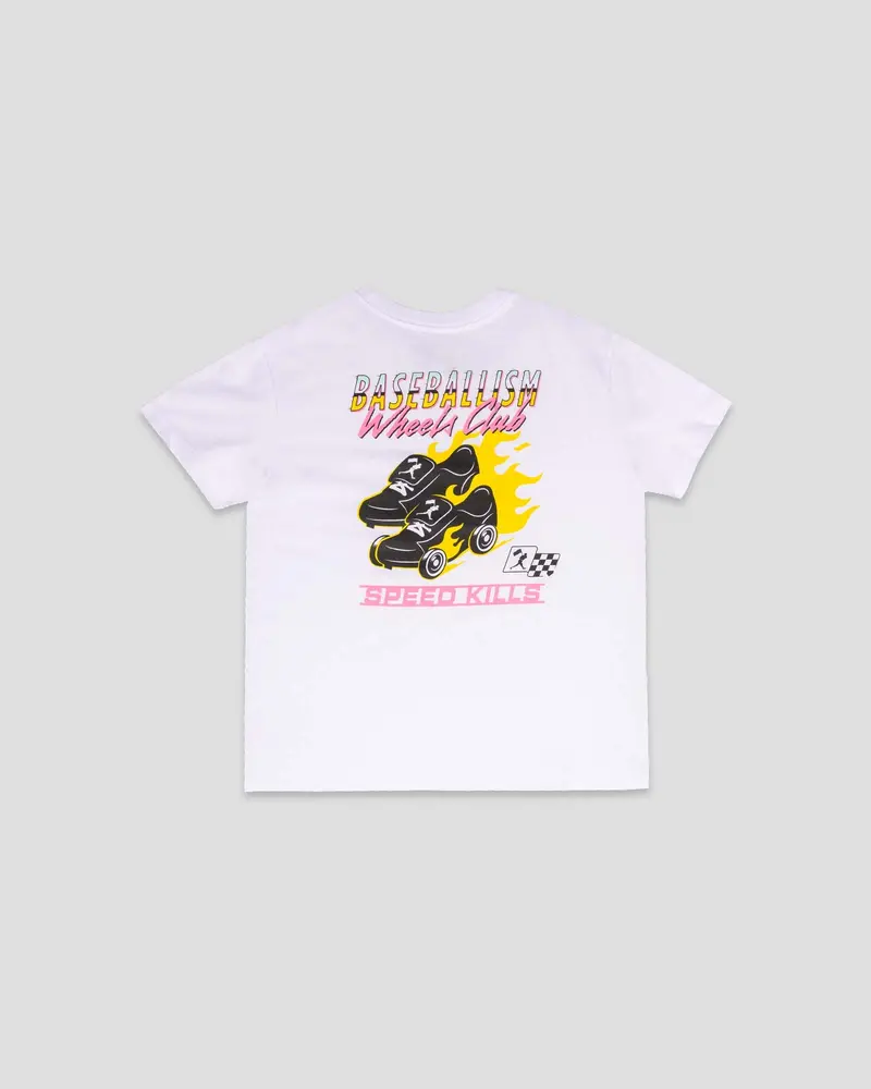 Speed Kills Youth White T-Shirt