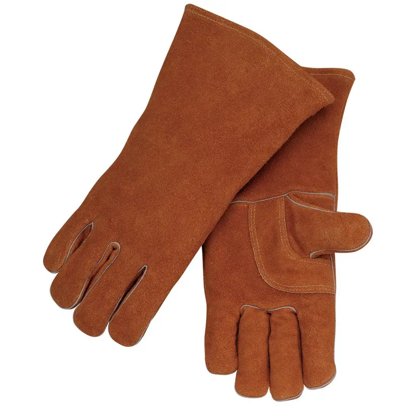 Split Cowhide Stick Glove with Reinforced Palm Guard – 115