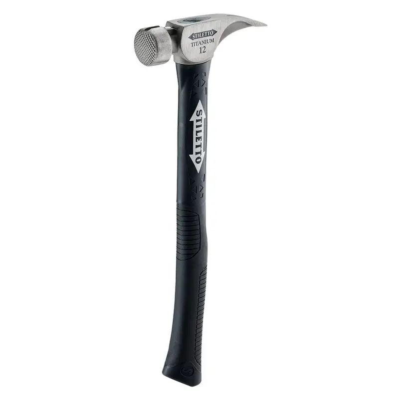Stiletto 12 oz Milled-Face Curved Fiberglass Hammer