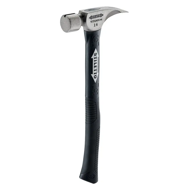 Stiletto 14 oz Milled-Face Curved Fiberglass Hammer