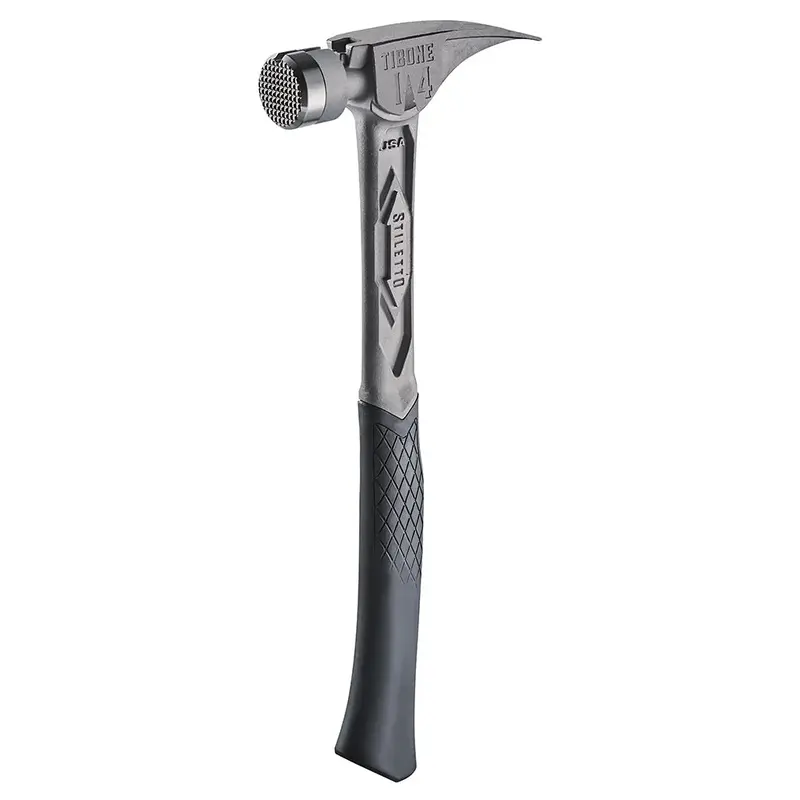 Stiletto 14 oz TIBONE™ Milled-Face Curved Titanium Hammer
