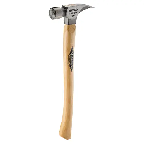 Stiletto 16 oz Milled-Face Titanium Hammer with Hickory Handle