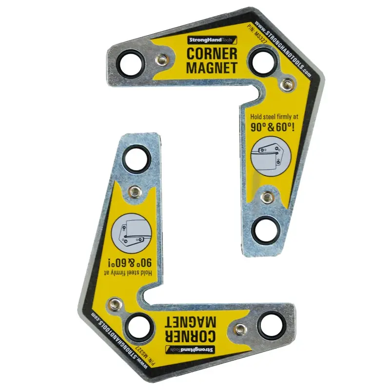 Strong Hand Tools Dual Corner Magnet Set with High-Grip Neodymium Magnets (MST327)