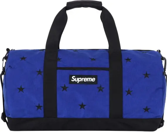 Supreme 35th Anniversary Duffle Bag in Purple