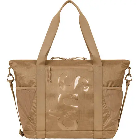 Supreme 50th Anniversary Tan Zippered Tote Bag