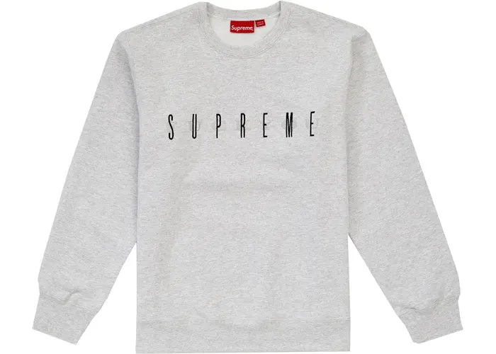 Supreme Ash Grey ‘Fuck You’ Crewneck Sweatshirt