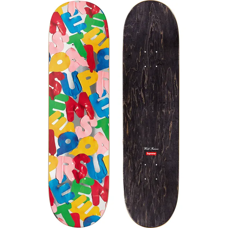Supreme Balloons Silver Skateboard Deck