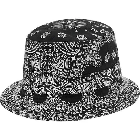 Supreme Bandana Crusher Cap in Onyx Black