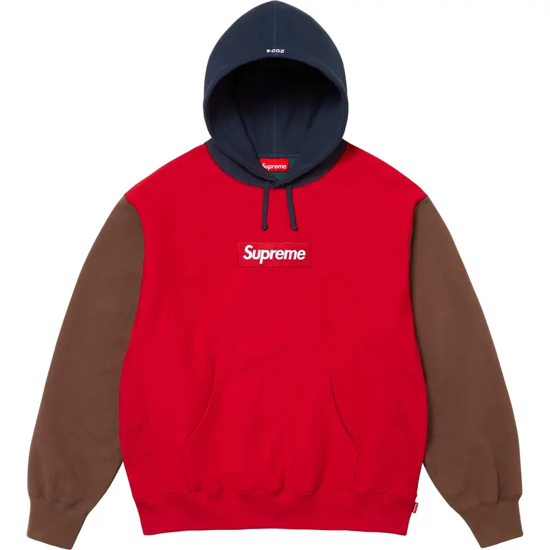 Supreme Box Logo Hoodie – Abstract Multicolor FW24 Variant