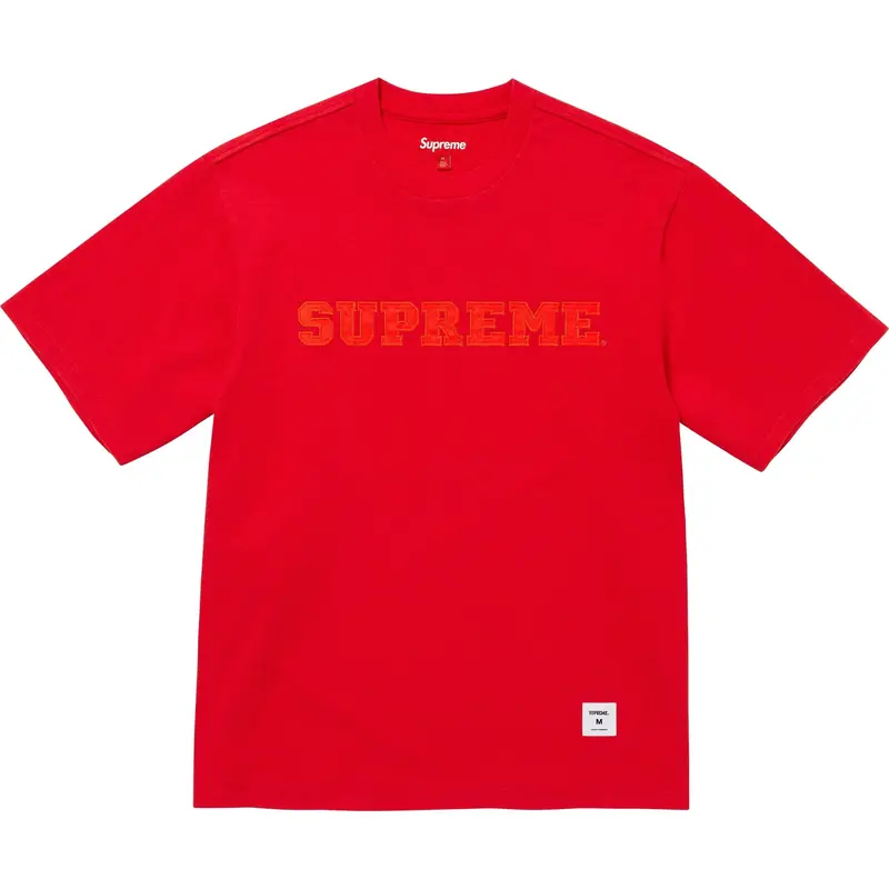 Supreme Collegiate-Applique Short-Sleeve Top – Red