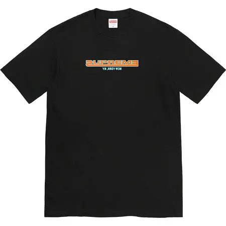 Supreme Connected Graphic Tee – Black Short-Sleeve Cotton