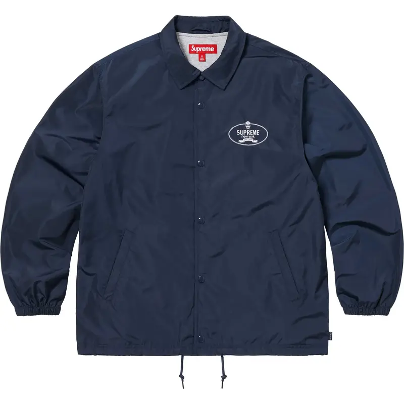 Supreme Crest Navy Coach Jacket