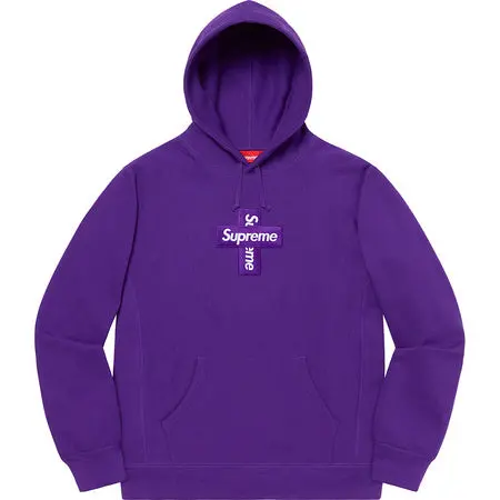 Supreme Cross Box Logo Hoodie – Amethyst Purple