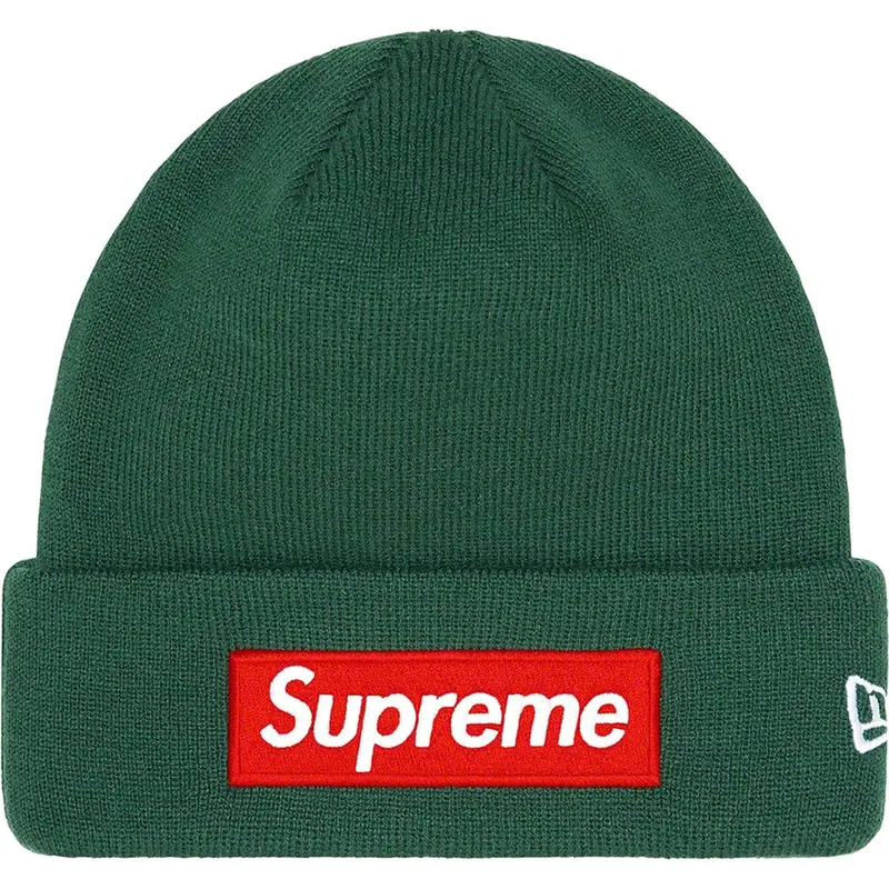 Supreme Dark Pine New Era Box Logo Beanie