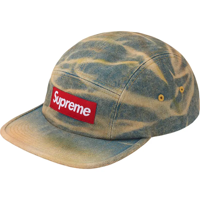 Supreme Denim Camp Cap in Dirty Indigo
