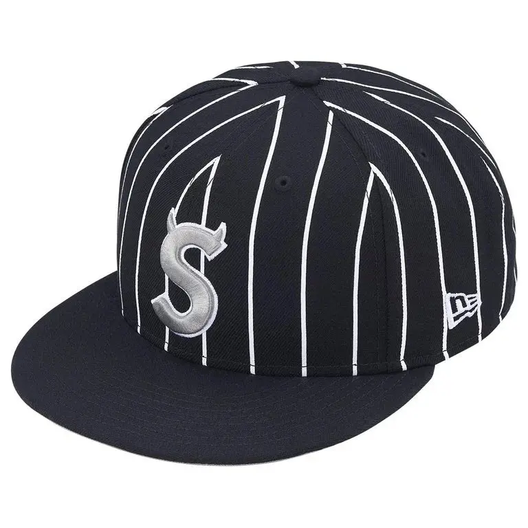 Supreme Devil S Logo New Era Stripe Snapback Cap