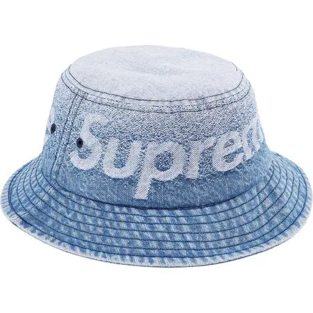 Supreme Fade Jacquard Denim Crusher in Blue