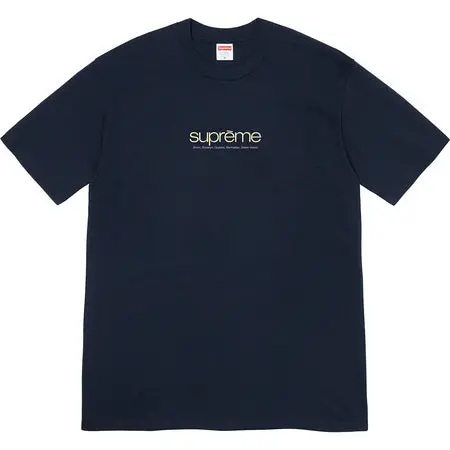 Supreme Five Boroughs Graphic T-Shirt in Navy