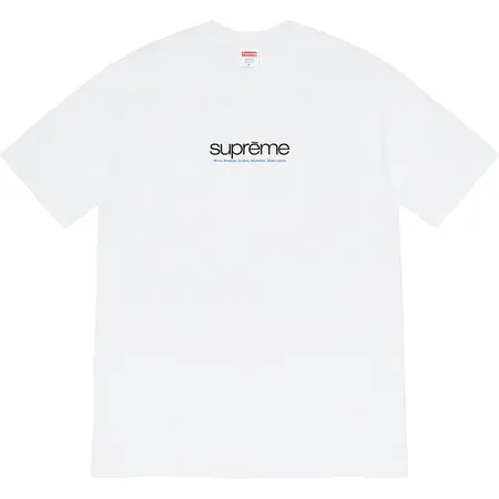 Supreme Five Boroughs Graphic T-Shirt in White