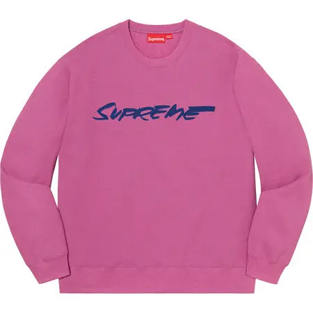 Supreme Futura Graphic Purple Crewneck Sweatshirt