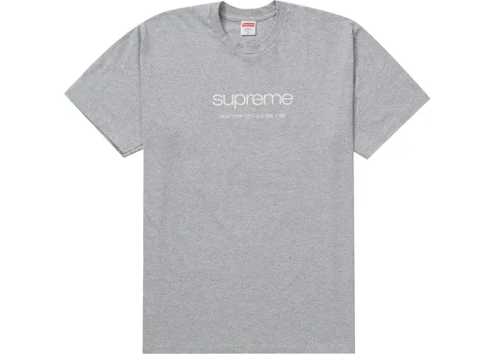 Supreme Grey Shop Tee – 2020 Limited-Run Streetwear Top