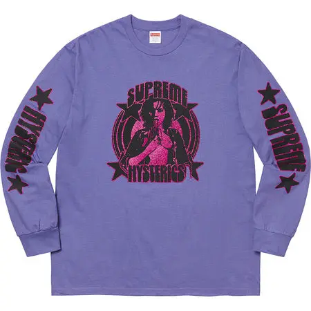 Supreme Hysteric Glamour Long-Sleeve Tee in Purple