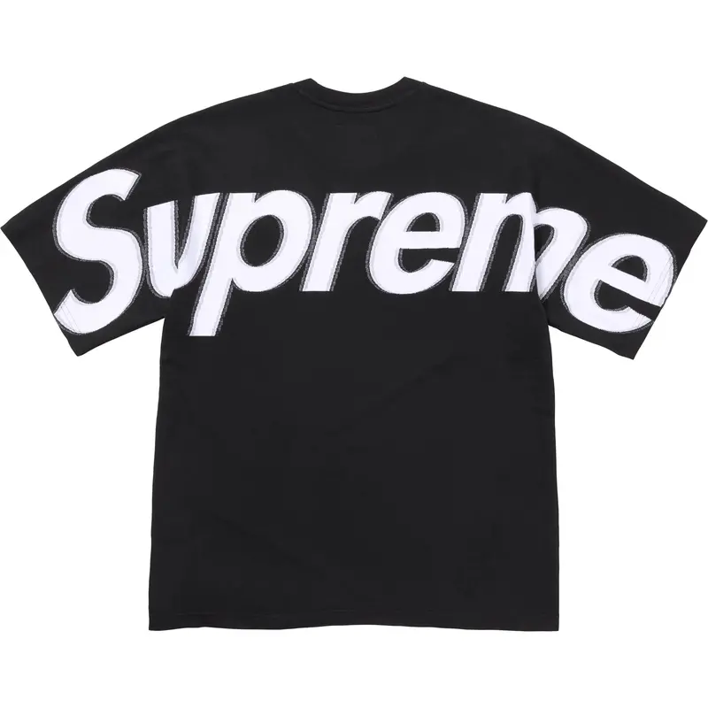 Supreme Intarsia Short-Sleeve Top – Black