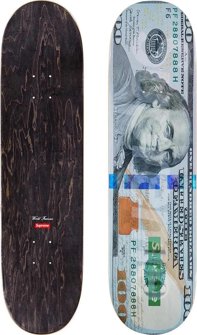 Supreme Money Logo Skateboard Deck